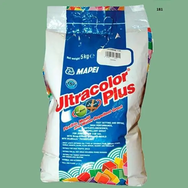 Цементная затирка Mapei Ultracolor Plus №181 Нефрит 2 кг.
